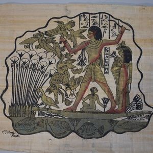 Ecofriendly Egyptian Papyrus Nebamun Hunting in the Marshes